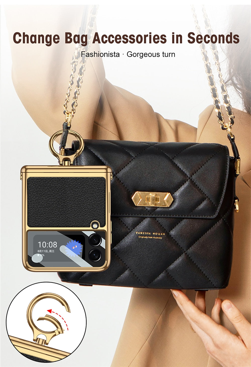 Leather Crossbody Bag Style Case For Samsung Galaxy Z Flip - Premium Mobile Phone Cases from Dressmycell.com - Just $38.00! Shop now at Dressmycell.com Leather Crossbody Bag Style Case For Samsung Galaxy Z Flip - Premium Mobile Phone Cases from Dressmycell.com - Just $38.00! Shop now at Dressmycell.com